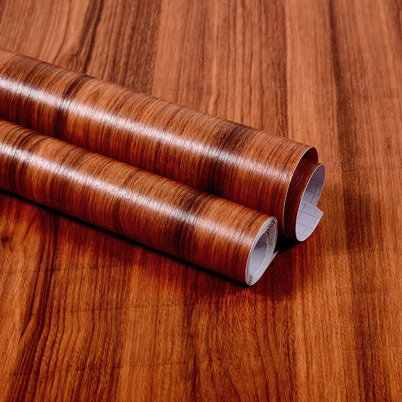 Vinyl Self-adhesive Waterproof Wood Wallpapers Wall Stickers for Wall in Rolls Furniture Renovation Film Bedroom Home Decor PVC