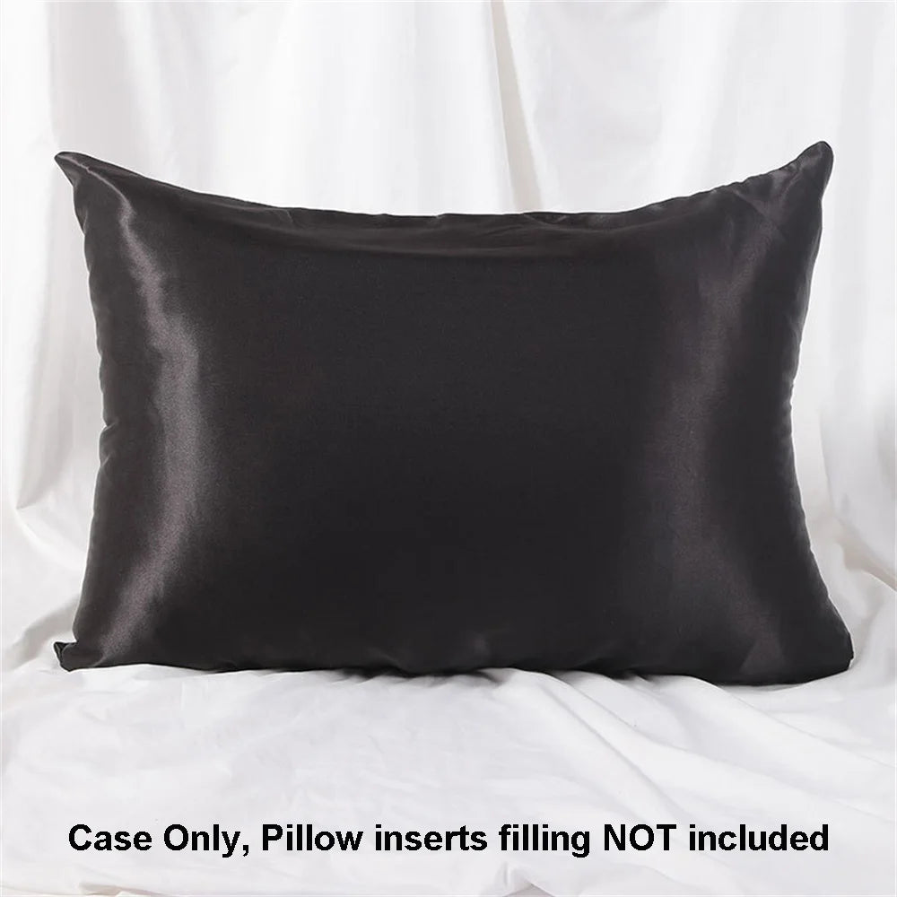 1pc Satin Pillowcase for Skin and Hair, Satin Pillow Cases Set of 1 Soft Breathable Smooth Cooling Pillow Covers for Sleeping