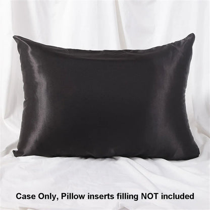 1pc Satin Pillowcase for Skin and Hair, Satin Pillow Cases Set of 1 Soft Breathable Smooth Cooling Pillow Covers for Sleeping
