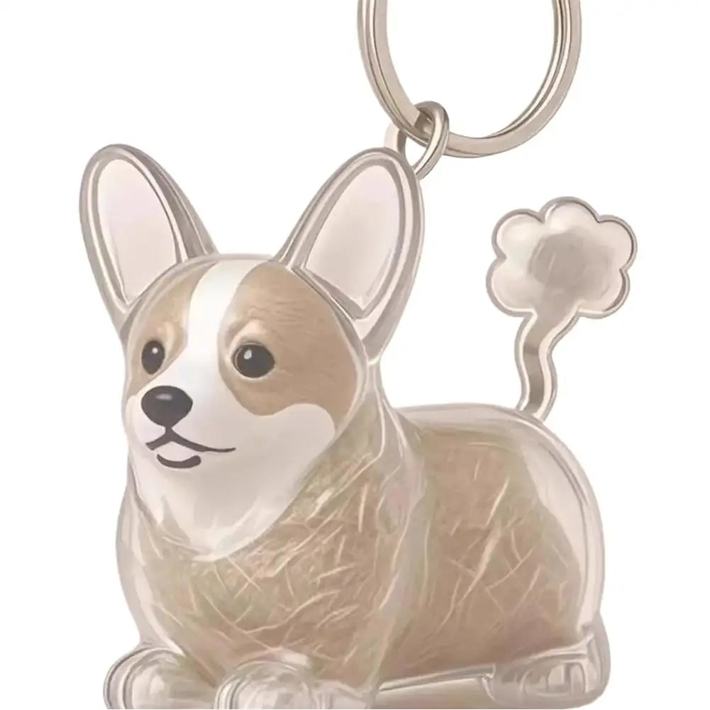 Cute Cat Dog Pet Hair Storage Box Keychain Bag Hanging Decoration Cat Hair Transparent Creative Souvenir,Pet Memorial Ideal Gift