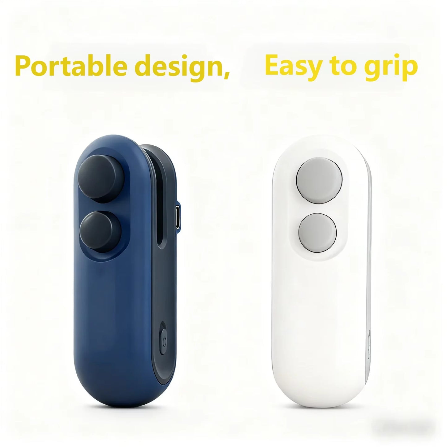 HOMEFISH Mini Handheld Food Heat Sealer, USB Rechargeable Heat Sealer, Storage Bag, Plastic Package, Food Sealer, Clip Bag