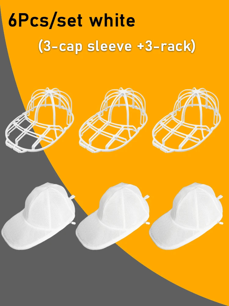 Washing Machine Hat Washing Protector Hat Cleaning Machine Washable Laundry Bag Anti-Deformation Secure Hat Storage Solution