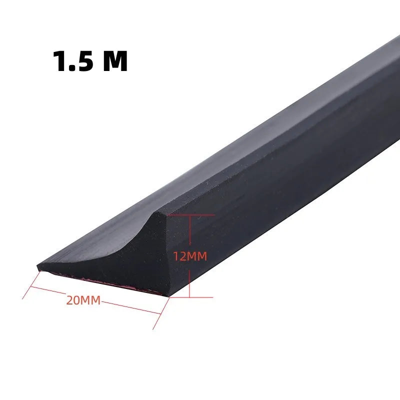 New Silicone Bathroom Water Stopper Dry Wet Separation Sealing Strips Self-adhesive Shower Drain Splash Prevention Water Dam