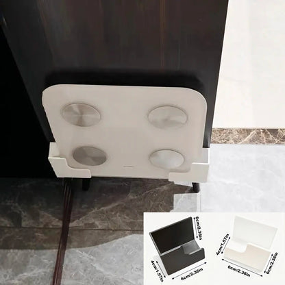 No-Drill Bathroom Storage Rack  Wall-Mounted Weight Scale Organizer with Strong Adhesive Space-Saving Durable for Gym Home Casa