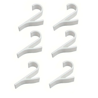 2-6pcs Multi-Purpose Radiator Towel Hangers Coat Clothes Scarf Rack Bath Hook - Metal over Door Or Wall Mounted