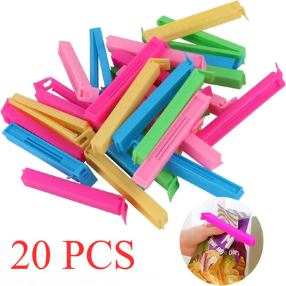 5/10/20PCS Kitchen Storage Food Snack Seal Sealing Bag Clips Sealer Clamp Plastic Tool Kitchen Accessories Food Bag Clips
