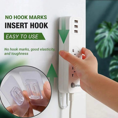 10/20 Pairs Strong Sticky Hung Double Sided Patch Hook Buckle Transparent Adhesive Wall Hooks Cup Sucker