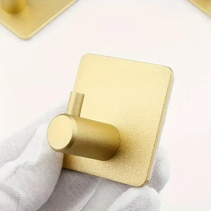 Adhesive Wall Hooks Towel Key Cloth Coat Rack Door Bathroom Robe Hanger Kitchen Bag Sticky Hook Organizer For Hanging Hat
