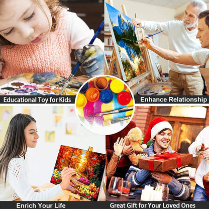 Diy Paint By Numbers Landscape Oil Painting Package For Adults Unique Gift Digital Picture Number Drawing On Canvas Home Decor