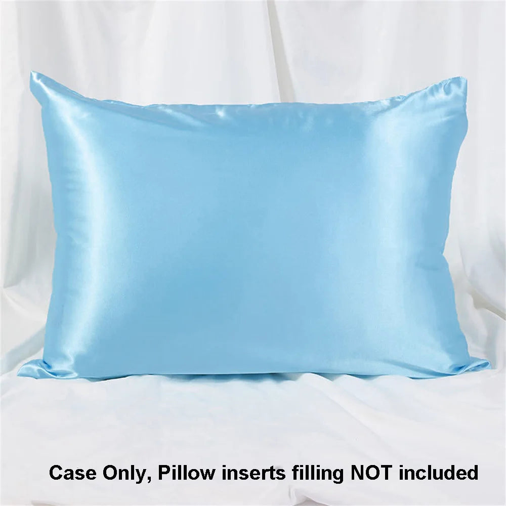 1pc Satin Pillowcase for Skin and Hair, Satin Pillow Cases Set of 1 Soft Breathable Smooth Cooling Pillow Covers for Sleeping