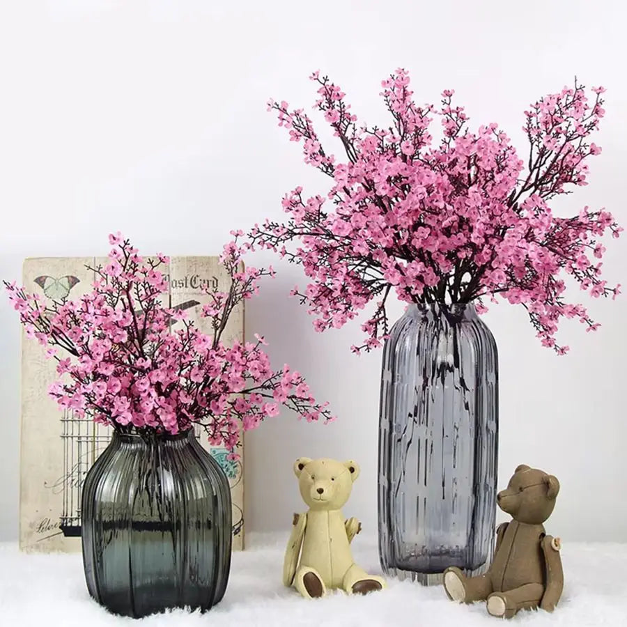 1/4pcs Artificial Flowers Cherry Blossoms Gypsophila Fake Plants DIY Wedding Bouquet Vases for Home Decor Faux Festival Branch