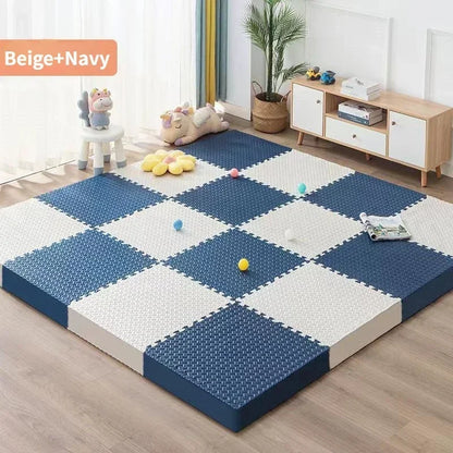30*30cm Thick Baby Mat EVA Leaf Pattern Fitness Floor Mat Yoga Fitness Non-slip Interlocking Carpet Room Decorative Floor Tile