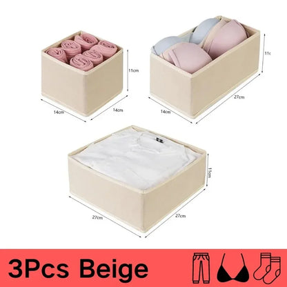 Underwear Organizers Of Cabinets And Drawers Wardrobe Clothes Bra Organizer For Underwear Socks Pants Home Foldable Storage Box