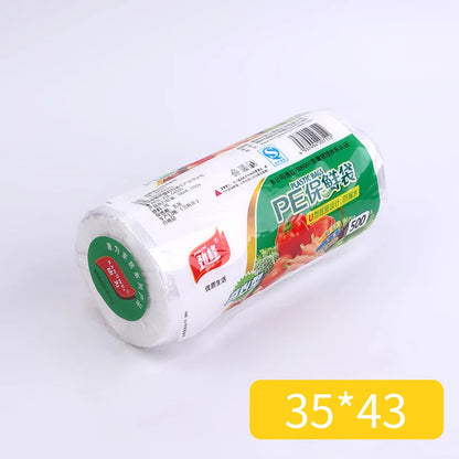 Food Fresh-keeping Bags, Tear-up Supermarket Roll-up Bags, Kitchen Hand-held Plastic Bags To Keep Fresh