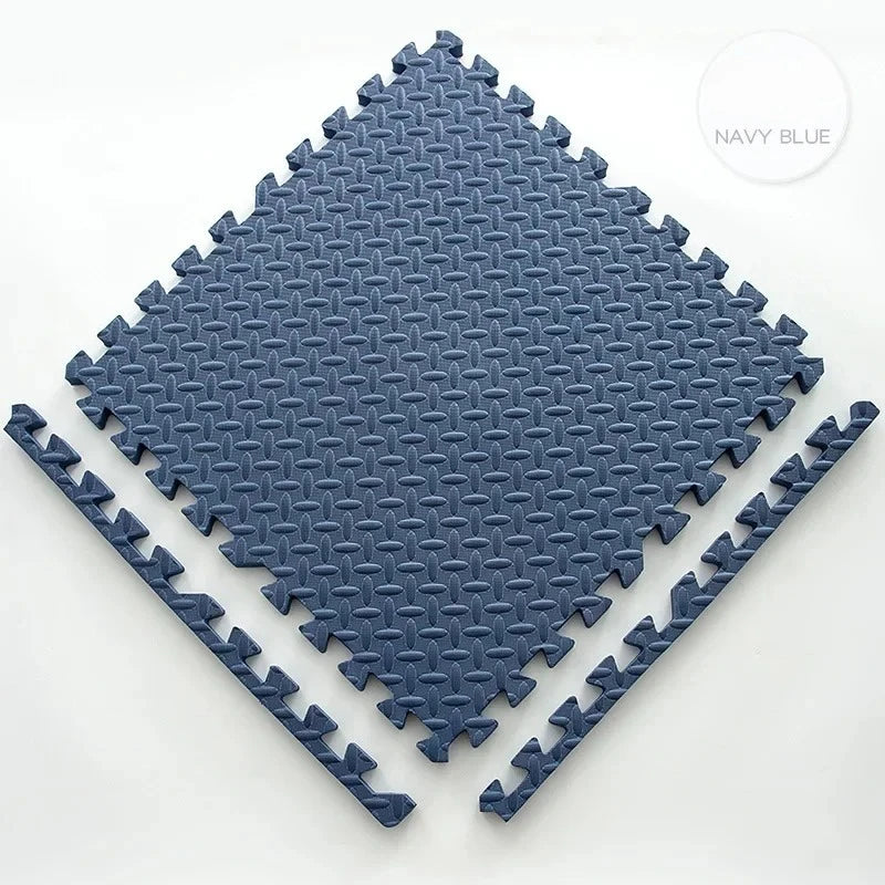 30*30cm Thick Baby Mat EVA Leaf Pattern Fitness Floor Mat Yoga Fitness Non-slip Interlocking Carpet Room Decorative Floor Tile