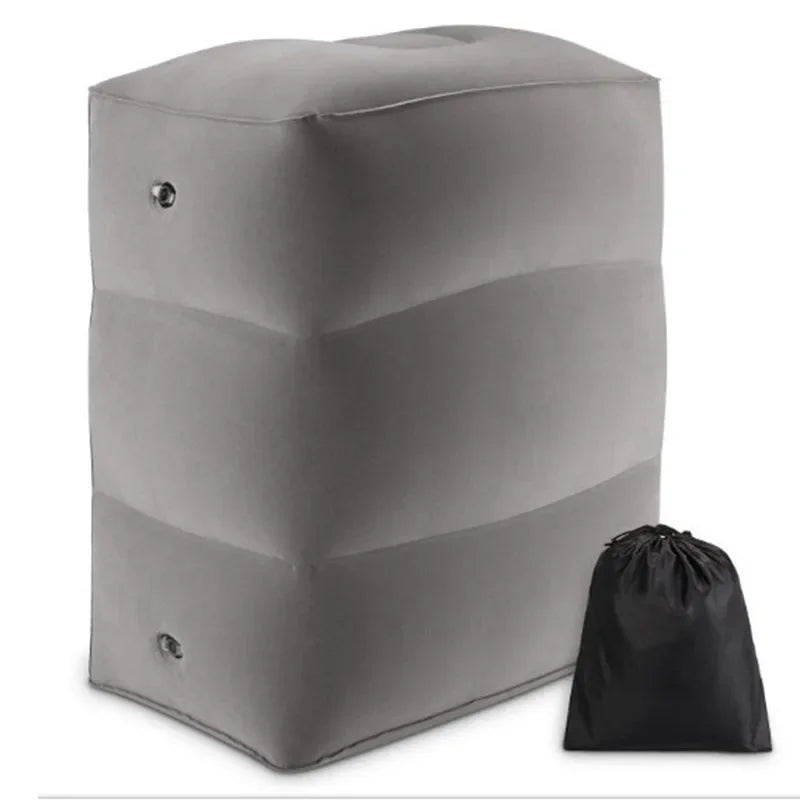 PVC Kids Flight Sleeping Footrest Pillow Resting Pillow On Airplane Car Bus Pillow Inflatable Travel Foot Rest Pillow Foot Pad