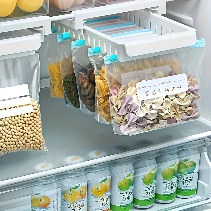 45PCS Silicone Food Storage Leakproof Reusable Stand Up Zip Shut Bags Cup Fresh Food Storage Bag Refrigerator Fresh Wrap