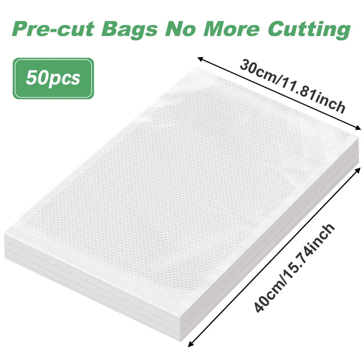 50pcs/Lot Food Vacuum Plastic Sealing Bags Food Preservation Sealed Bag Household Reusable Vacuum Sealer Bag Kitchen Accessories