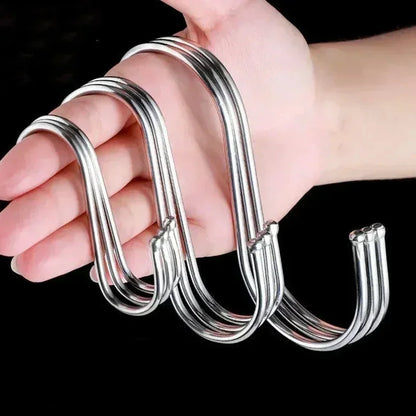 Stainless Steel Hooks Multipurpose for Clothes Bags Towels Kitchen Bathroom Home Organizing Durable Rustproof