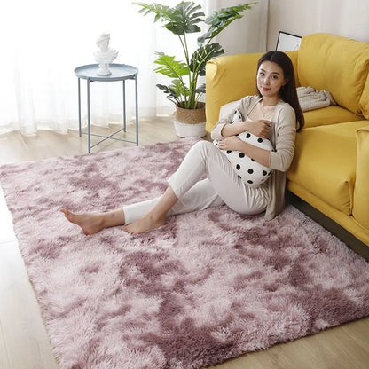 Fluffy  Carpet Living Room Plush Lounge Rug in The Bedroom Floor Mat Soft Velvet Carpets For Children Kids Decoration  ﻿