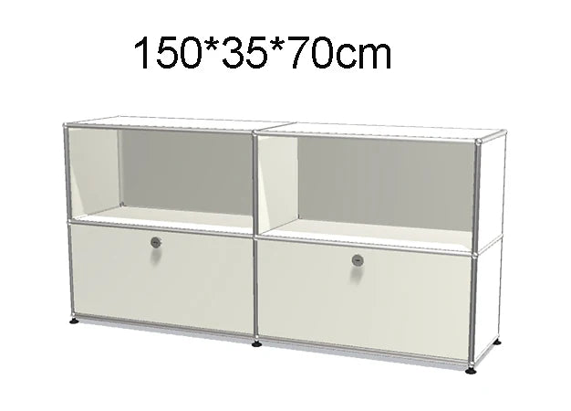 Module Furniture  Storage Modular DIY Shelf Sideboard Customized Size Night Stand Cabinet Stainless Steel Home Use