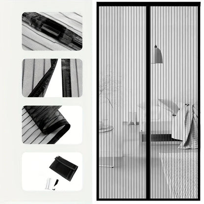Mosquito Net Curtain Magnets Door Mesh Insect Sandfly Netting with Magnets on The Door Mesh Screen Automatic Closing Door Screen