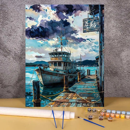 Diy Paint By Numbers Landscape Oil Painting Package For Adults Unique Gift Digital Picture Number Drawing On Canvas Home Decor
