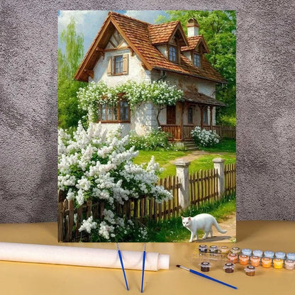 Diy Paint By Numbers Landscape Oil Painting Package For Adults Unique Gift Digital Picture Number Drawing On Canvas Home Decor