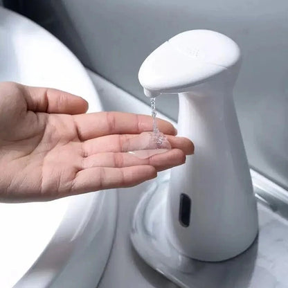 White Automatic Sensor Hand Soap Dispenser Smart Wash Handpiece High Quality ABS Waterproof for Bathroom
