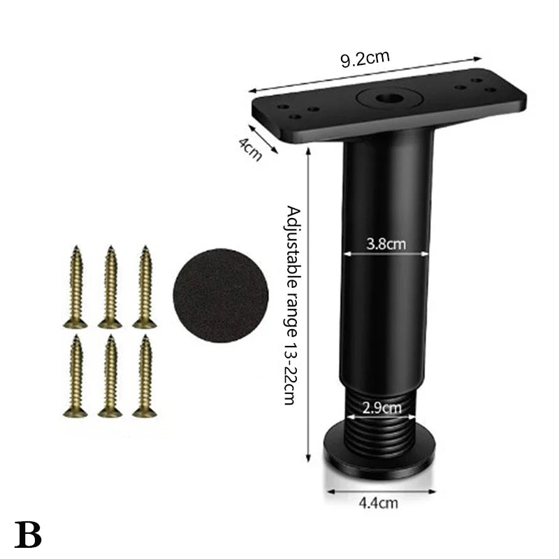 Beam support foot telescopic adjustable bed strengthened plastic furniture feet sofa feet bed bottom load-bearing bracket