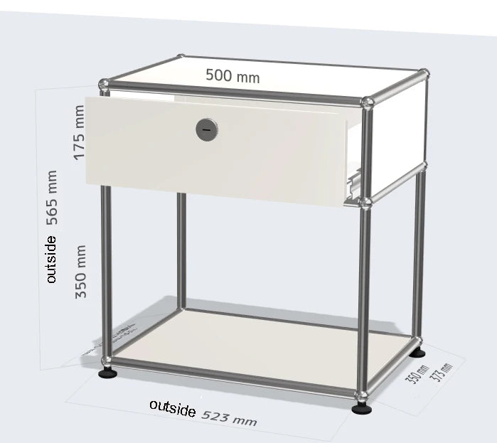 Module Furniture  Storage Modular DIY Shelf Sideboard Customized Size Night Stand Cabinet Stainless Steel Home Use