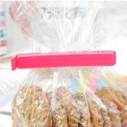 10PCS Colorful Food Clips Snack Bags Sealing Clamps Wear-resistant Sealer Fresh Bread Condiments Storing Clamp Kitchenware