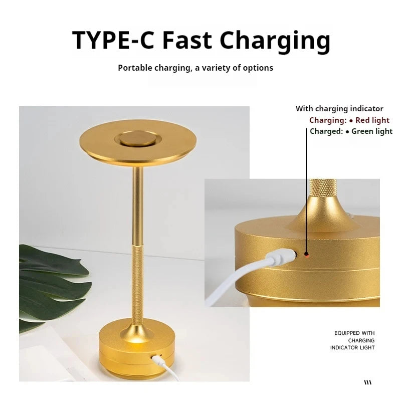 Rechargeable Cordless Table Lamps Portable 6Hours 8Hours Battery Table Light 3000K 6000K LED Table Light