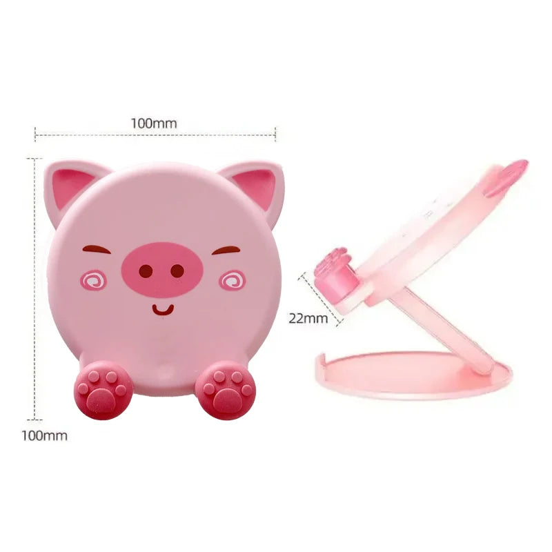 1PC New Cartoon Cute Phone Stand Folding Small Portable Multi Functional Adjustable Universal Tablet Stand Lazy God Tool