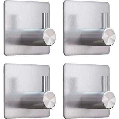 Adhesive Wall Hooks Towel Key Cloth Coat Rack Door Bathroom Robe Hanger Kitchen Bag Sticky Hook Organizer For Hanging Hat