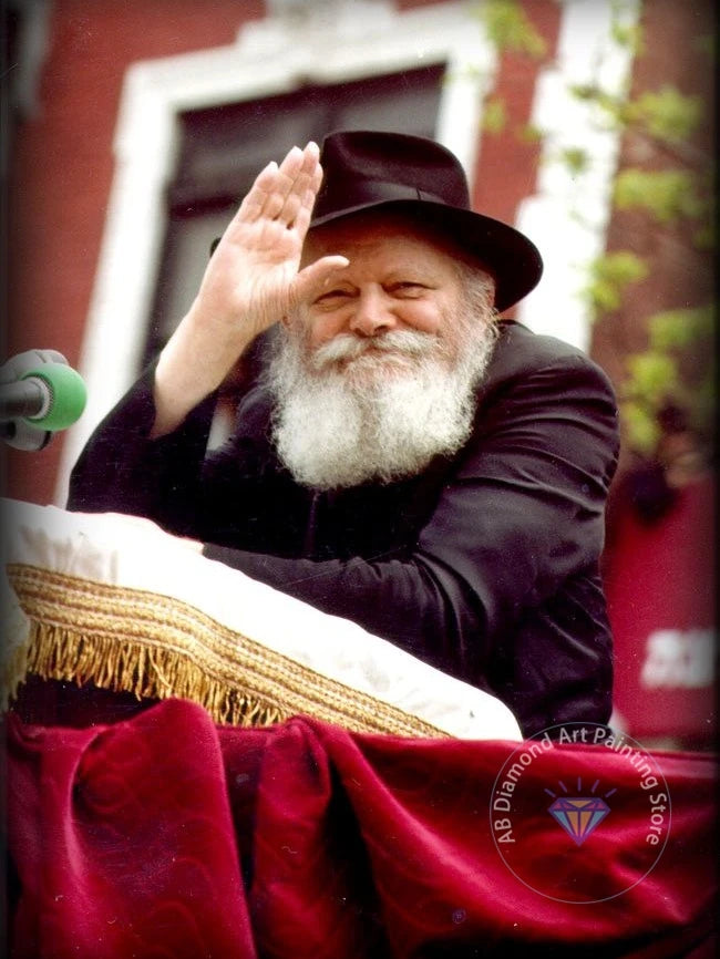 Jewish Rabbi Lubavitch AB Diamond Painting Kit 5D DIY Diamond Embroidery Cross Stitch Handmade Art Gift Crafts Home Decor