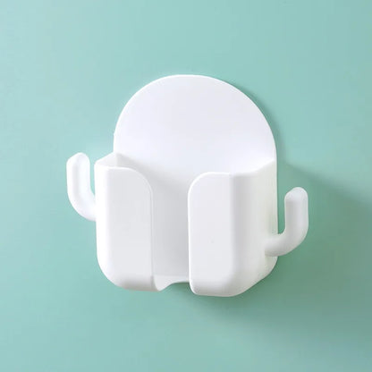 1pcs Punch-free Mobile Phone Holder Wall Mount Stand Remote Control Organizer Storage Box Charging Bedside Container Rack Gift