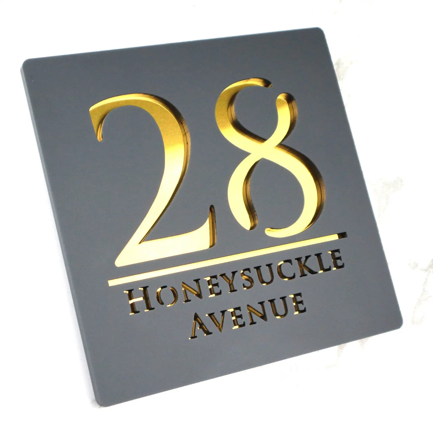 Personalized Custom Acrylic Modern House Numbers Sign Door Address Street 3D Letter Number Plaques Outdoor Name Home Decor Plate