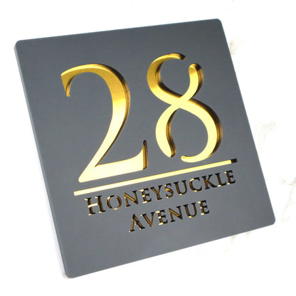 Personalized Custom Acrylic Modern House Numbers Sign Door Address Street 3D Letter Number Plaques Outdoor Name Home Decor Plate