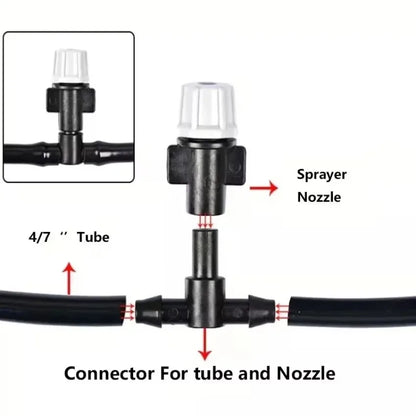 1 Pcs 10m Sprinkler Sprinkler Spray Spray Cooling Nozzle Agriculture Spray System Garden Household Watering Tools New Irrigation