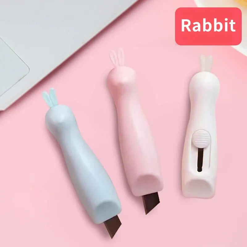 3PC Mini Telescopic Practical Knife Art Knife Is Very Suitable for DIY Manual Letter Opening and Small Box Wallpaper Cutting