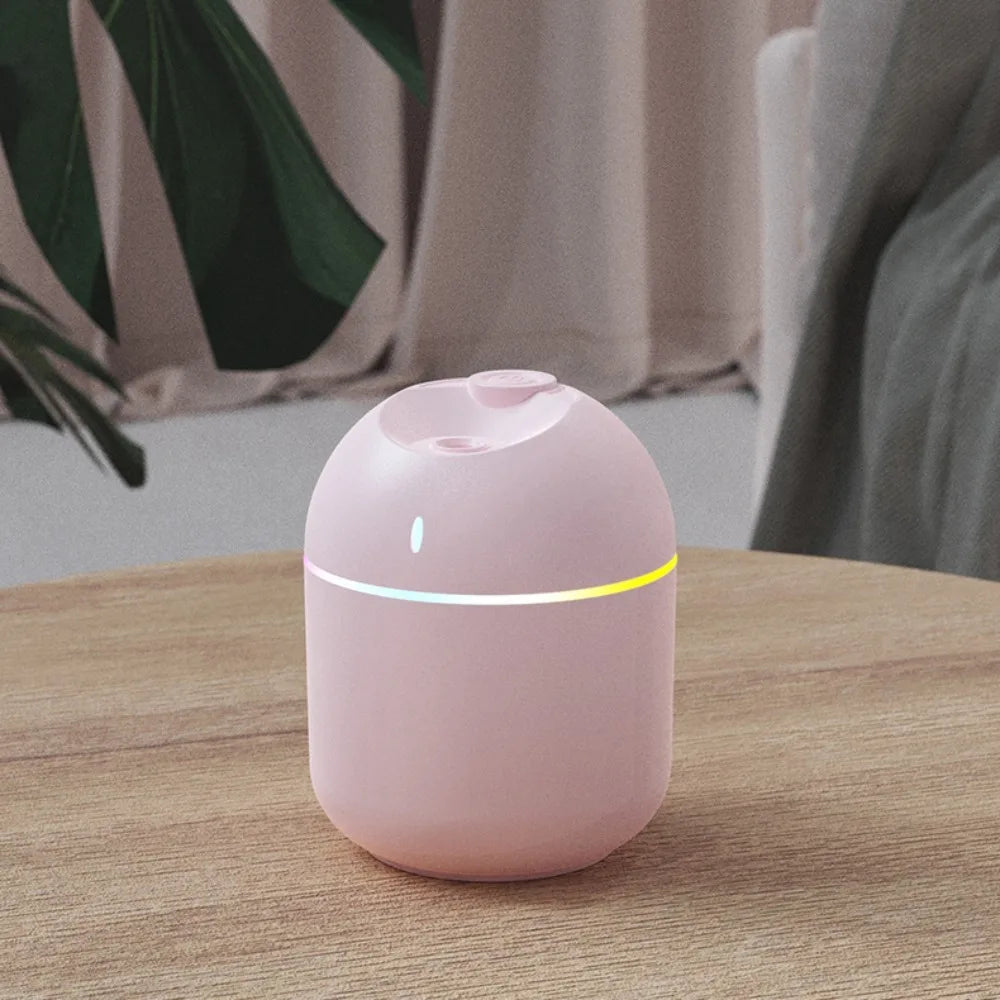 270ML USB Air Humidifier with Cool Mist Aroma Diffuser LED Night Light And Power-Off Protect Feature for Home And Office