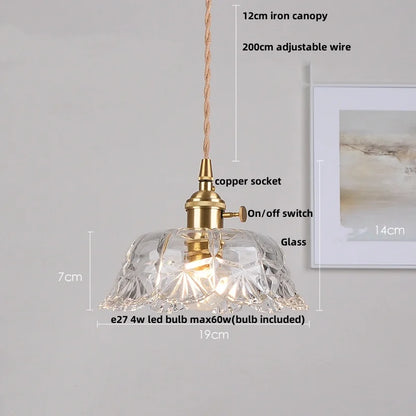 IWHD Clear Glass LED Pendant Lights Dining Living Room Cafe Brass Nordic Modern Simple Home Decor Hanging Lamp Lamparas Colgante