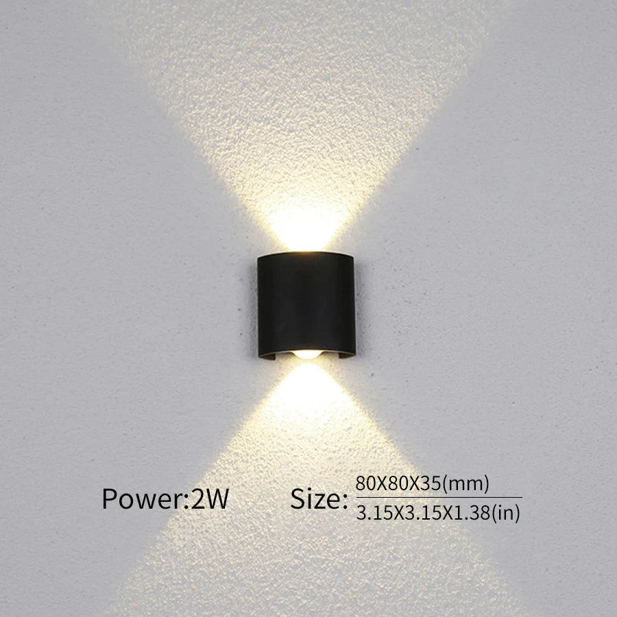 LED Wall Lamp Outdoor Waterproof IP66 Interior Wall Light 2W 4W 6W 8W 10W minimalist creative bedroom bedside lamp