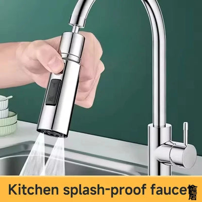 3 Modes Anti-Splash Shower Sprayer Kitchen Filter Faucet Extender  Water Saver Home Universal Faucet