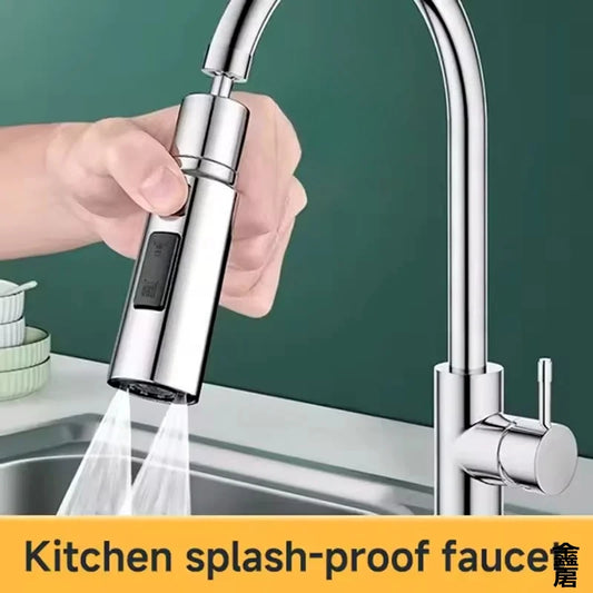 3 Modes Anti-Splash Shower Sprayer Kitchen Filter Faucet Extender  Water Saver Home Universal Faucet