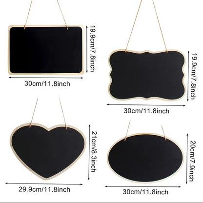 Rustic Wedding Wooden Blackboard Mr Mrs Bridal Shower Decoration Photobooth Birthday Party DIY Home Decor Sign Message Board