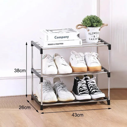 3/4 Shoe Rack Multi Layered And Space Saving Shoe Rack For Simple Household Storage And Storage Three And Four Layer Shoe Racks