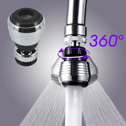 1pcs Faucet Nozzle 360 Degree Rotation Filter Extension Tube Shower Water Saving Tap Head Nozzle Universal Kitchen Accessories