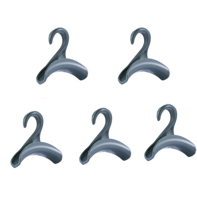 5pcs/set Arch Coat Rack Hook Bag Holder PP Material for Home Closet Storage Hat Scarf Shawl Purse Handbag Organizer Hooks